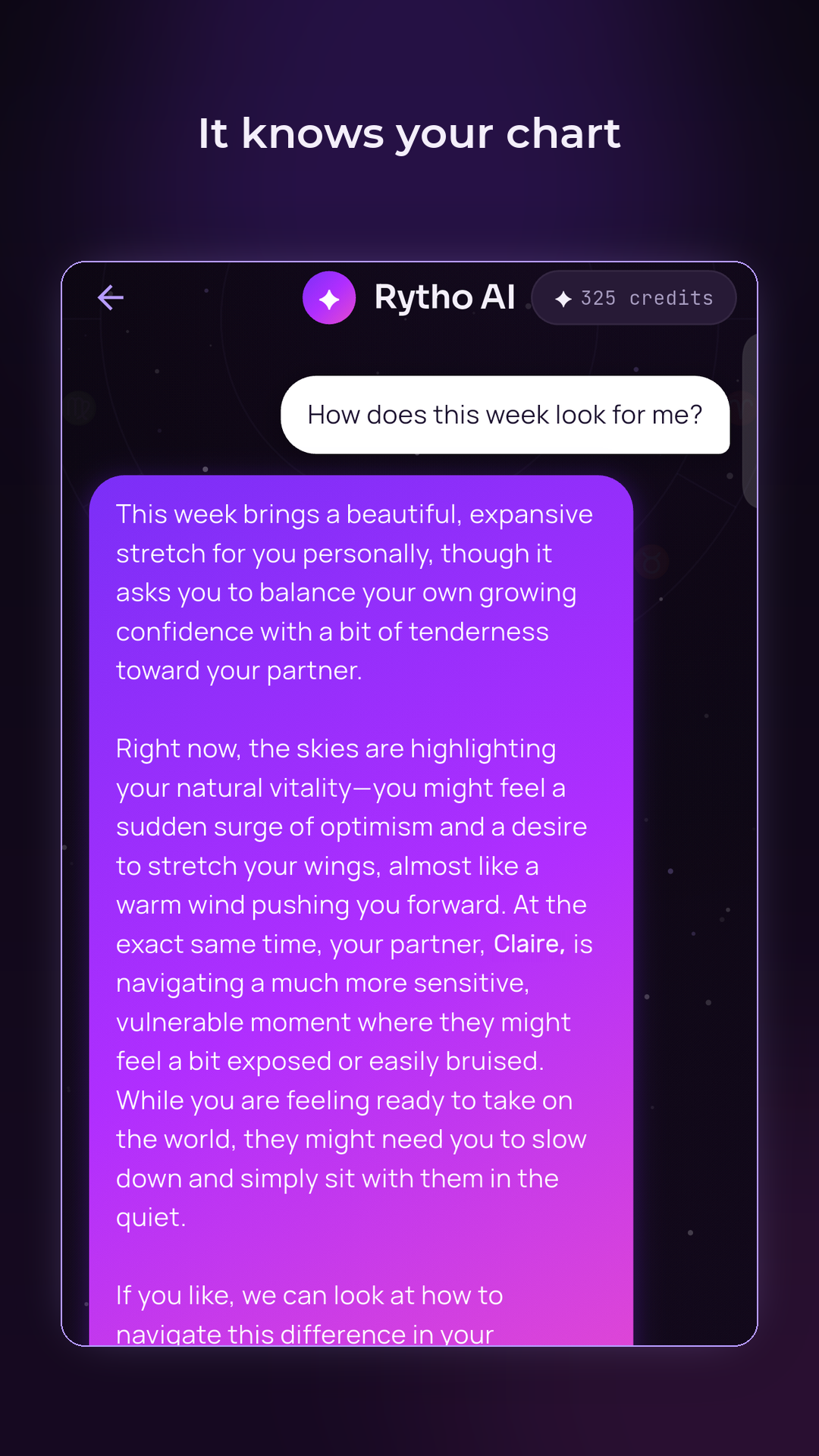 Rytho Sohbet ekranı